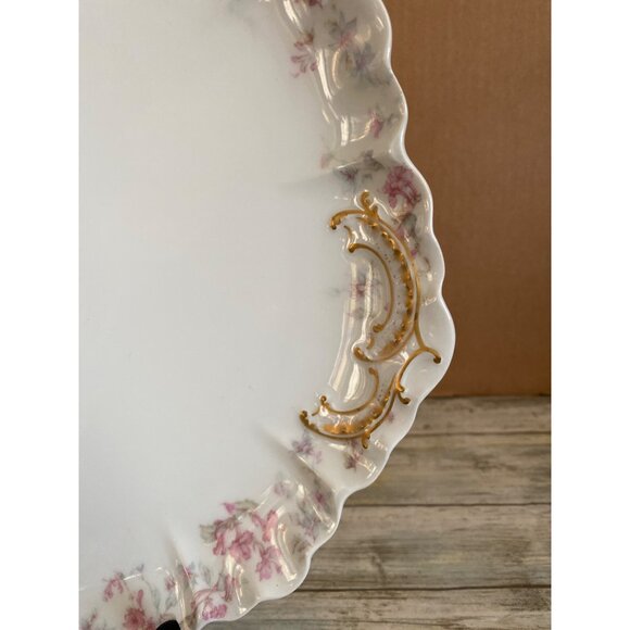 Limoges Hand Painted Porcelain Platter Plate Charger – French Collectible China - Picture 5 of 11